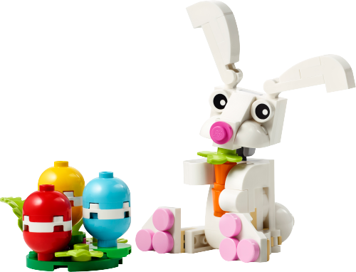 Easter Bunny with Colourful Eggs