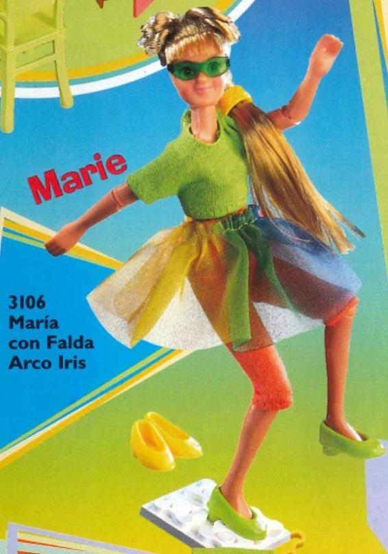 Marie in Rainbow Skirt