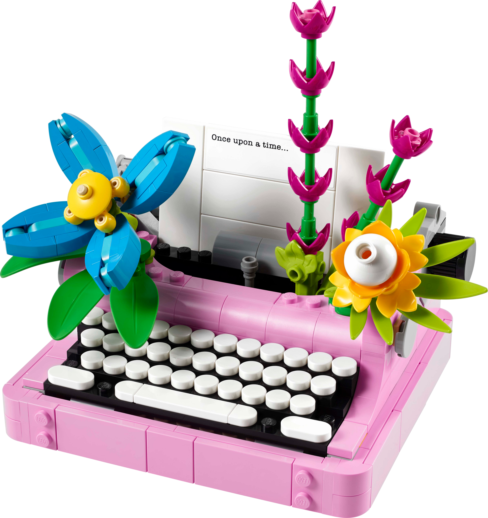 Typewriter with Flowers