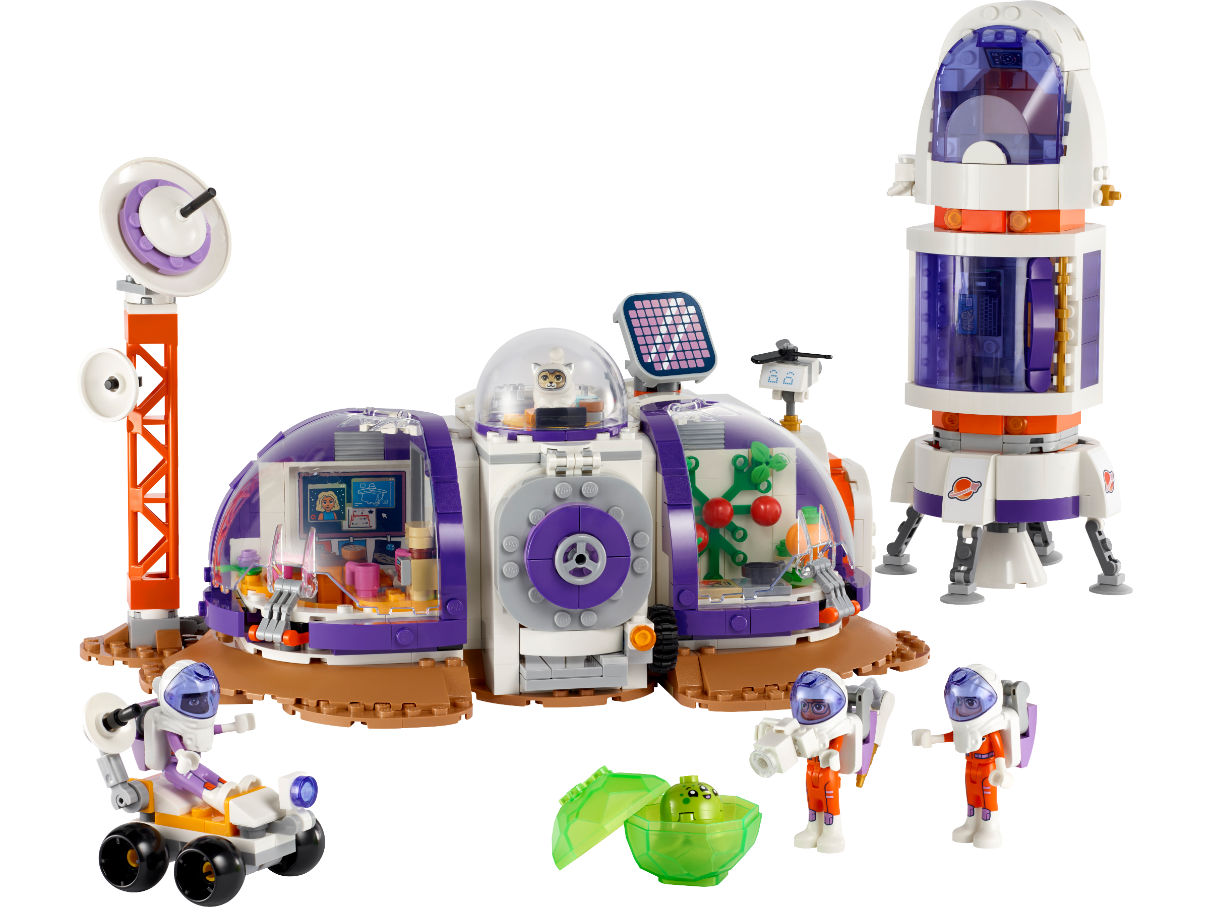 Mars Space Base and Rocket