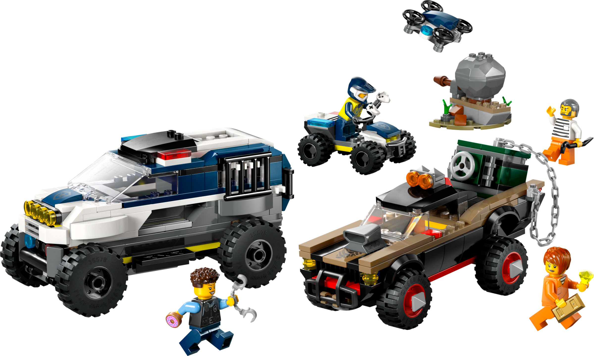 Off-Road Police Car Chase