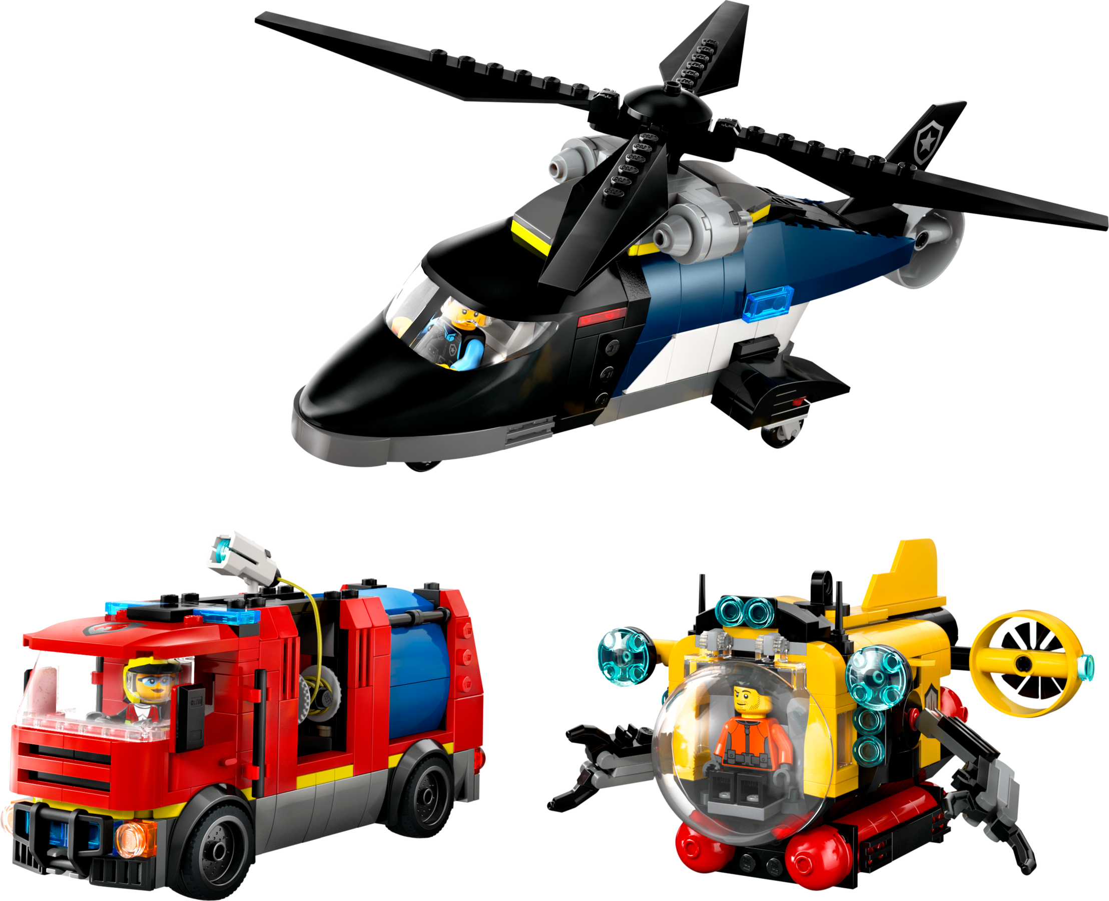 Helicopter, Fire Truck & Submarine Remix