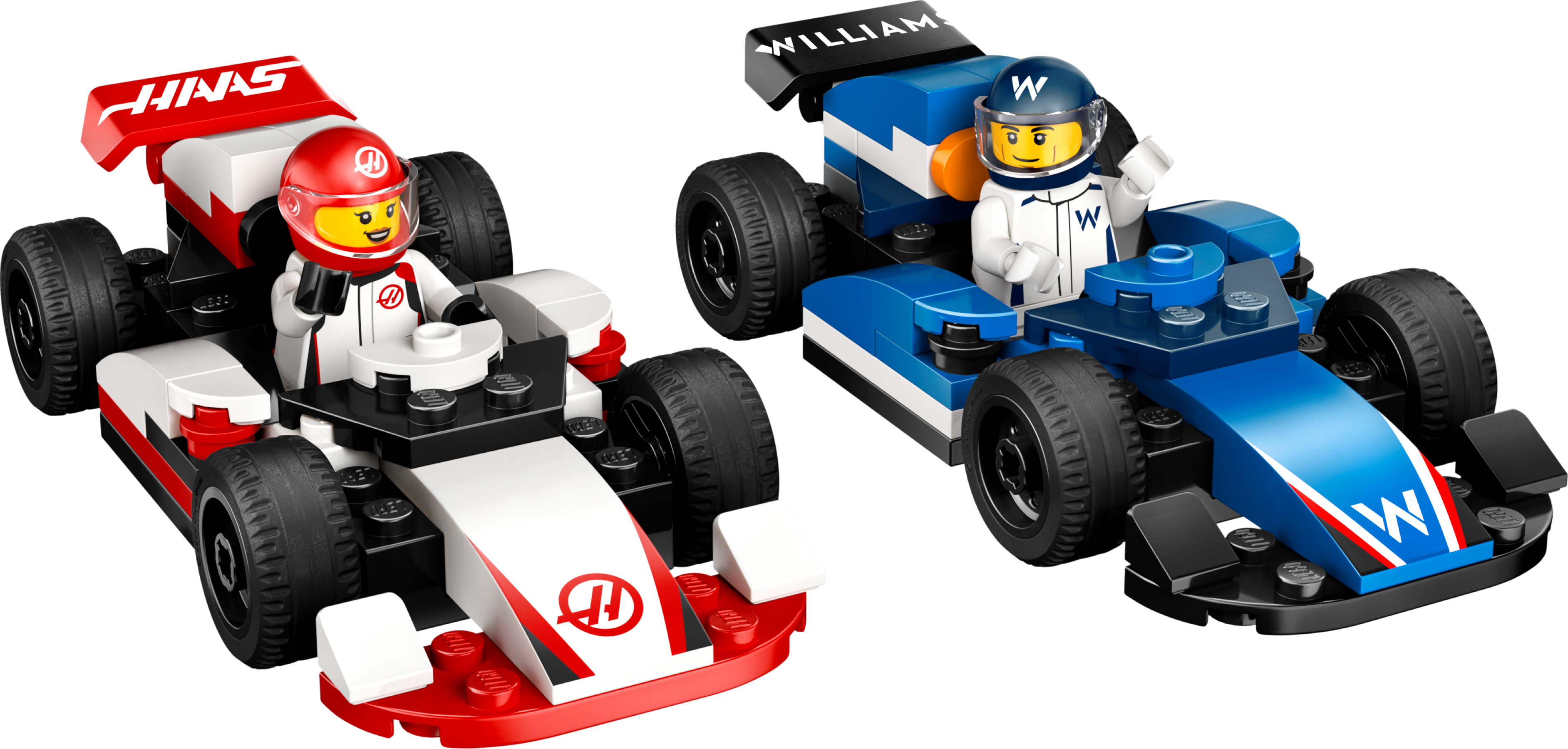 F1 Williams Racing & Haas F1 Race Cars