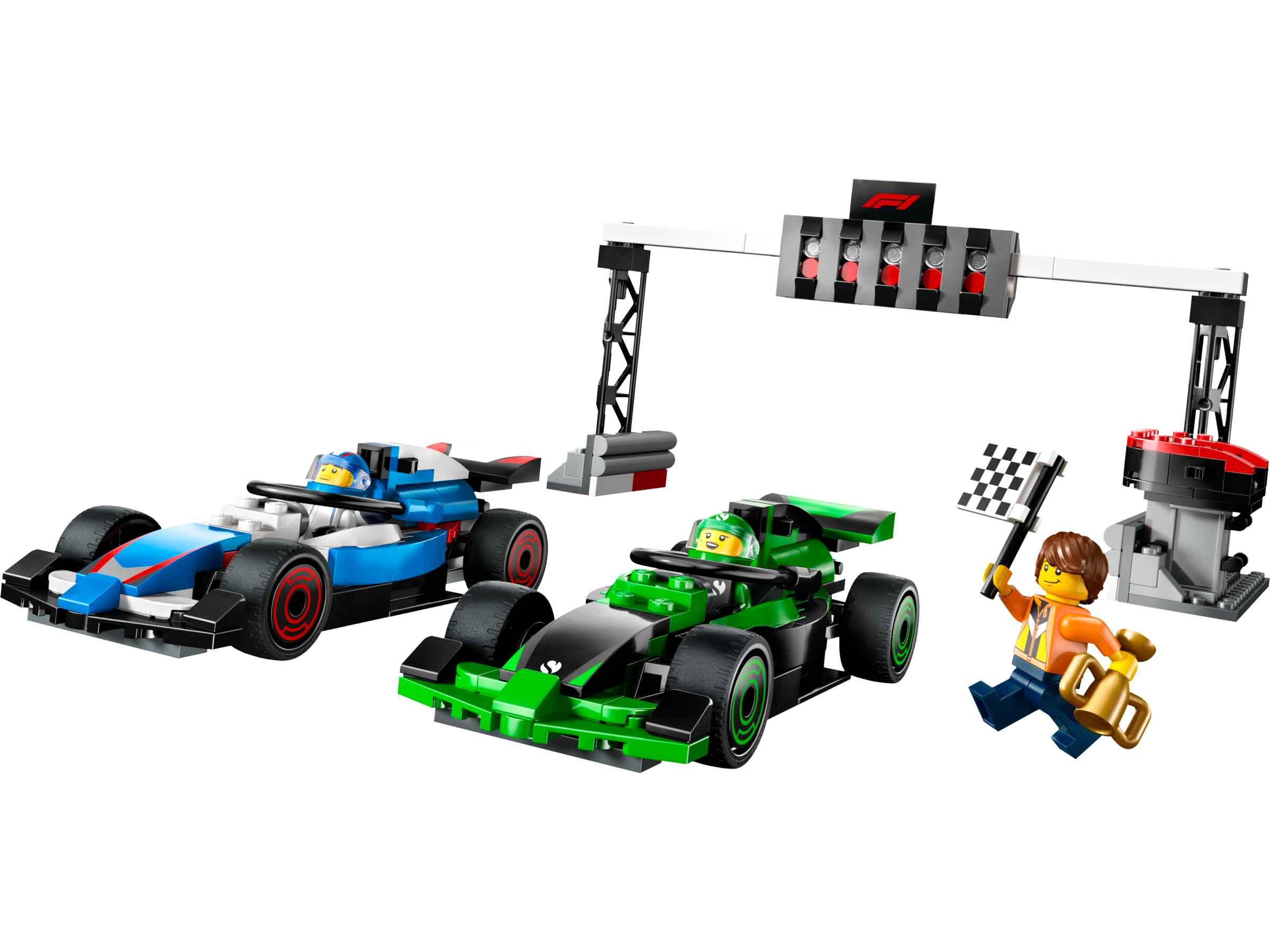 F1 Grid with VCARB & Sauber Race Cars