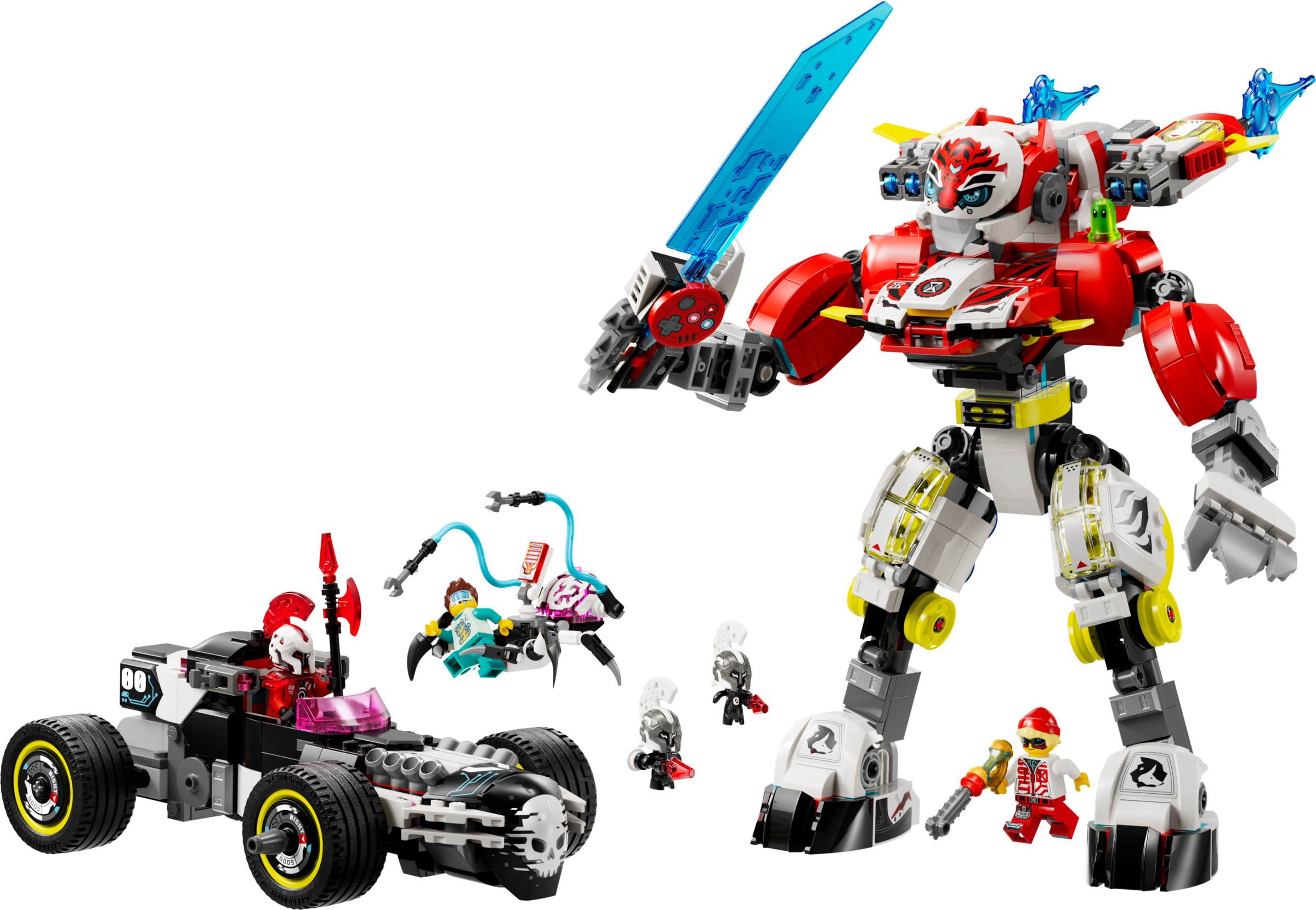 Cooper's Tiger Mech & Zero's Hot Rod Car