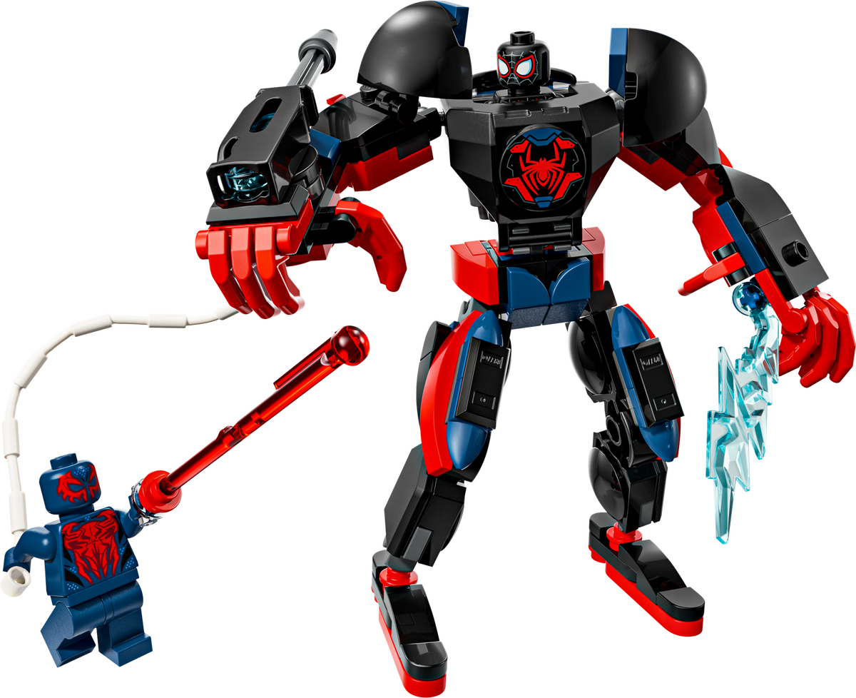 Miles Morales Mech vs. Spider-Man 2099