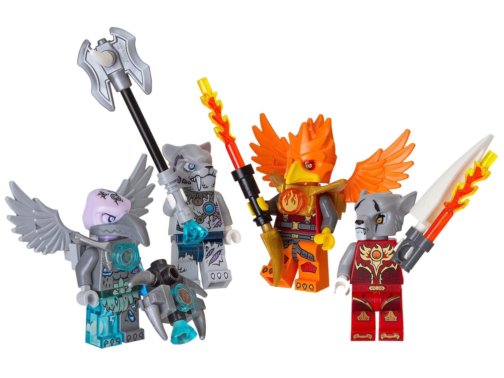 Fire and Ice Minifigure Accessory Set
