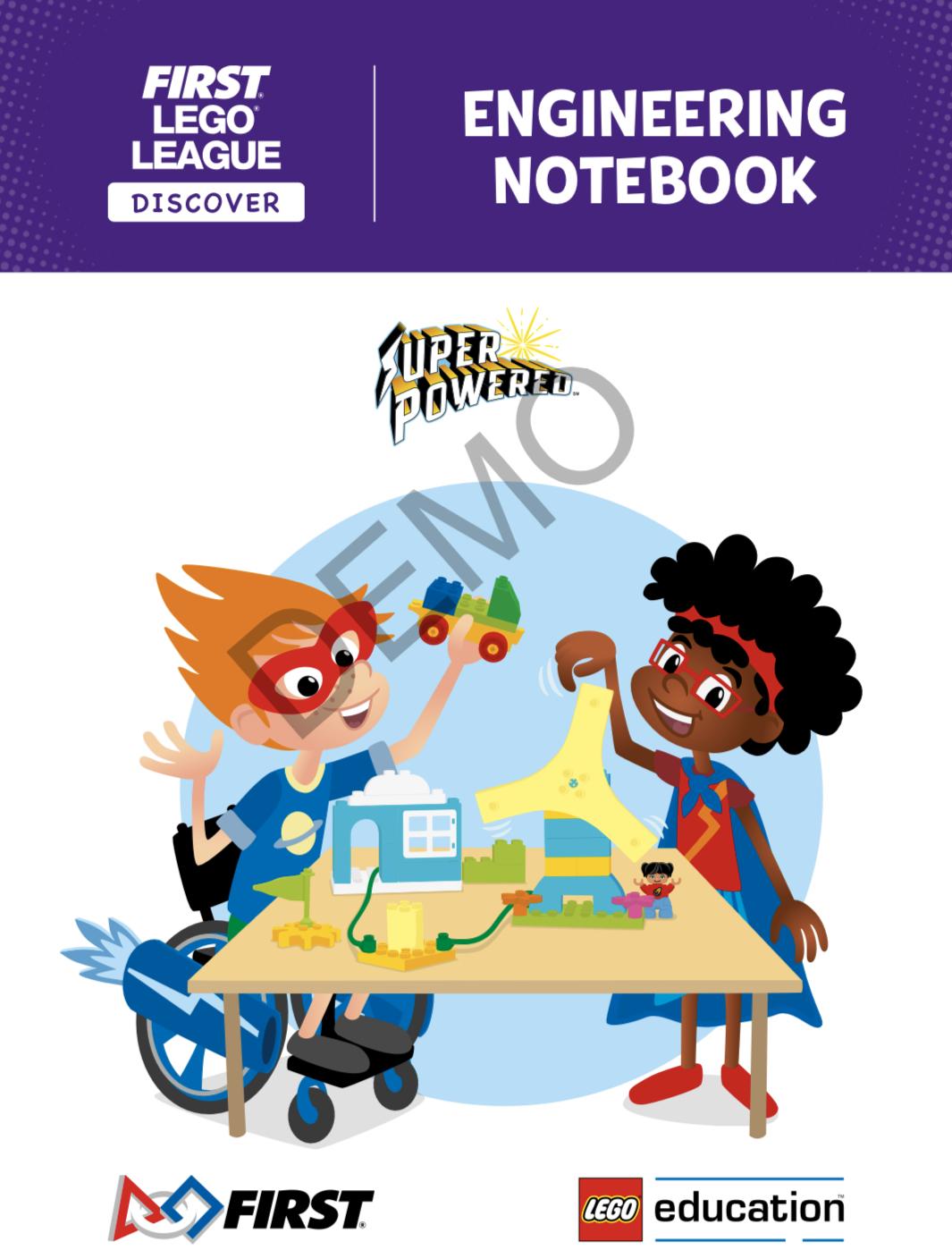 SUPERPOWERED Engineering Notebook (FLL Discover)